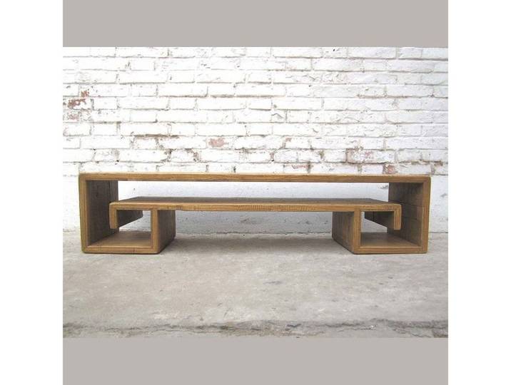 Luxury-Park-Direct Kommode China 1940 flache Anrichte Lowboard für TV Flatscreen Ulme Landhauss