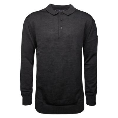 Strickpullover MAERZ MUENCHEN "Maerz Muenchen 490790 Strickpullover Herren Bekleidung", Herren, Gr. 66, dunkelgrau, 100% Wolle, Pullover Strickpullover