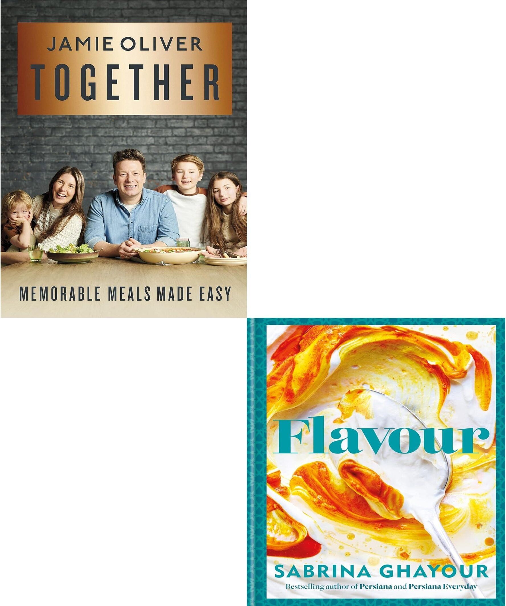 Flatiron Books Together & Flavour 2 Book Set – Easy Memorable Meals & Middle Eastern Twist Recipes Collection
