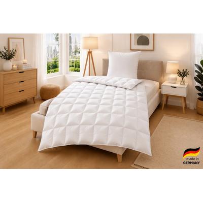Daunenbettdecke OTTO HOME "Köniz 90% Daunen, alle Wärmeklassen, hergestellt in Deutschland", weiß, neutral, B:200cm L:135cm, Bezug: 100% Baumwolle. Füllung: 90% Daunen, 10% Federn, Bettdecken, hergestellt in Deutschland