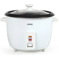 Livoo Reiskocher, Dampfgarer + Reiskocher, Weiss
