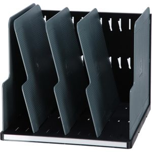 Exacompta Sortierstation 390714D, Modulotop, A4, 4 Fächer, Kunststoff, schwarz / mausgrau
