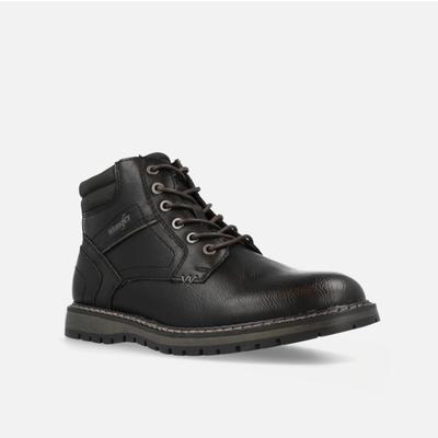 Winterstiefel WRANGLER "LIAM MEN MID", Damen, Gr. 44, schwarz, Synthetik, Schuhe Winterstiefel