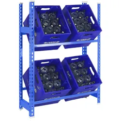 SimonRack Getränkekistenregal 4 Kisten, 1000x800x300 mm, Kistenregal, Blau - Simonbottle