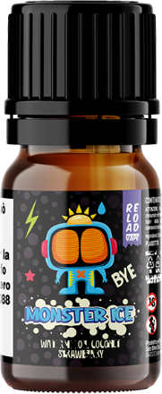 Reload Vape Watermelon Coconut Strawberry Monster Ice Aroma Concentrato 10ml Anguria Cocco Fragola Ghiaccio