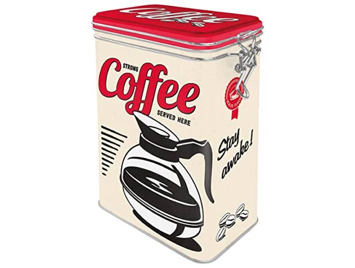 Nostalgic-Art Retro koffieblik, 1,3 l, Strong Coffee Served Here