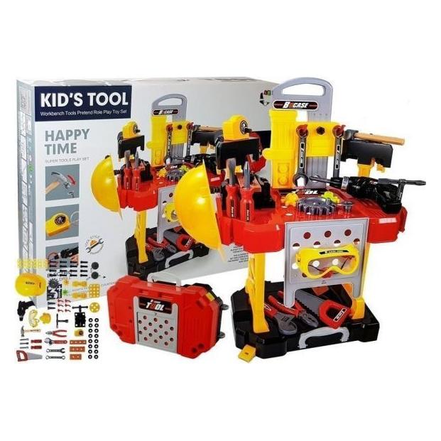 Lean Toys Lean Cars DIY-Set für Batterien 3in1 Koffer Werkstatt 85 Elemente 56cm (7631)