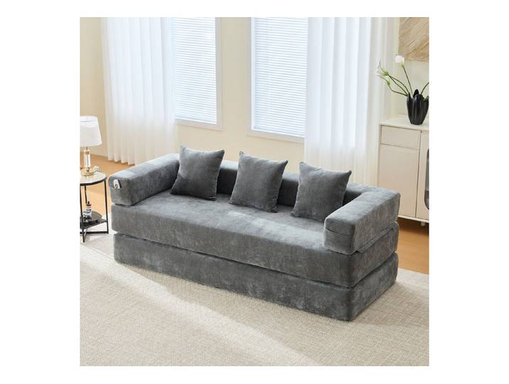 HAUSS SPOLE Schlafsofa mit Schlaffunktion,Modulares Relaxsofa mit Seitentaschen