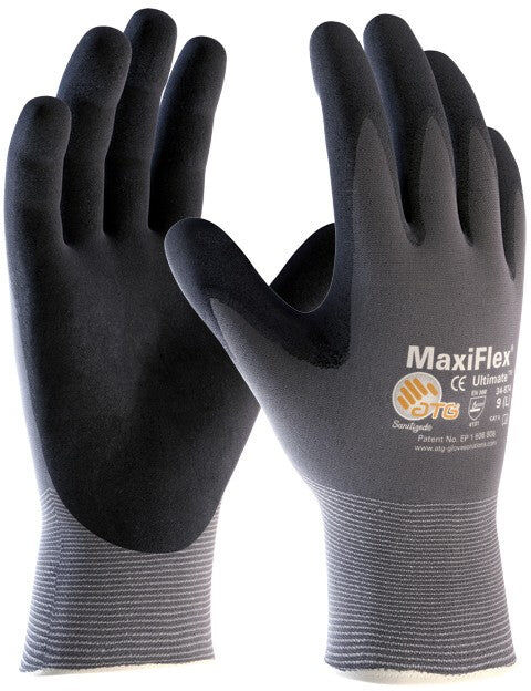 ATG Guanti MaxiFlex Ultimate Plus 42-874 per manipolazione di precisione in ambiente asciutto