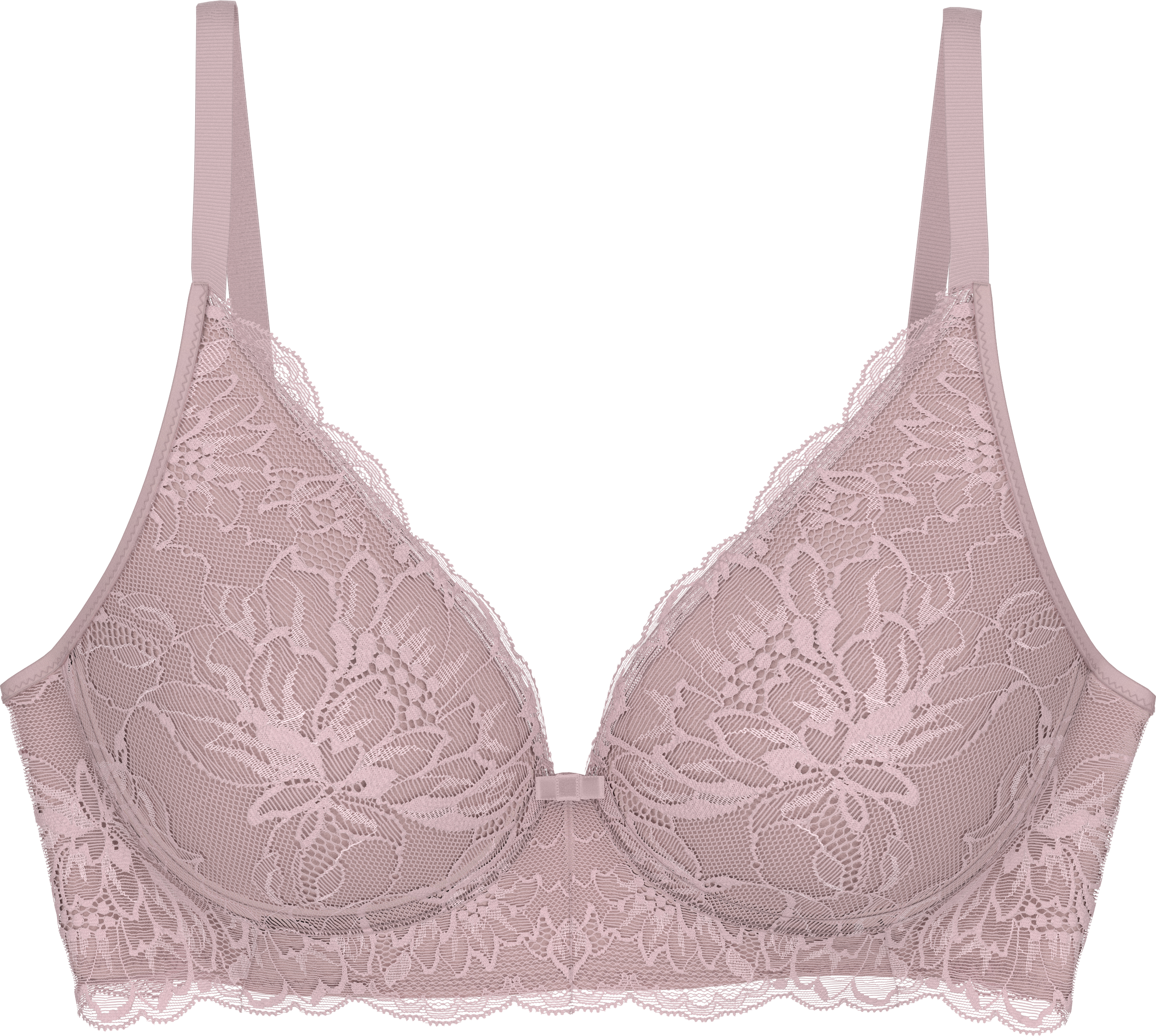 Bügel-BH TRIUMPH "Amourette Charm T N03", Damen, Gr. 85, Cup D, rosa (sophia), Spitze, Obermaterial: 70% Polyamid, 28% Elasthan, 2% Modal, BHs Bügel-BH, Stretch-Spitze sophia 85, Cup D