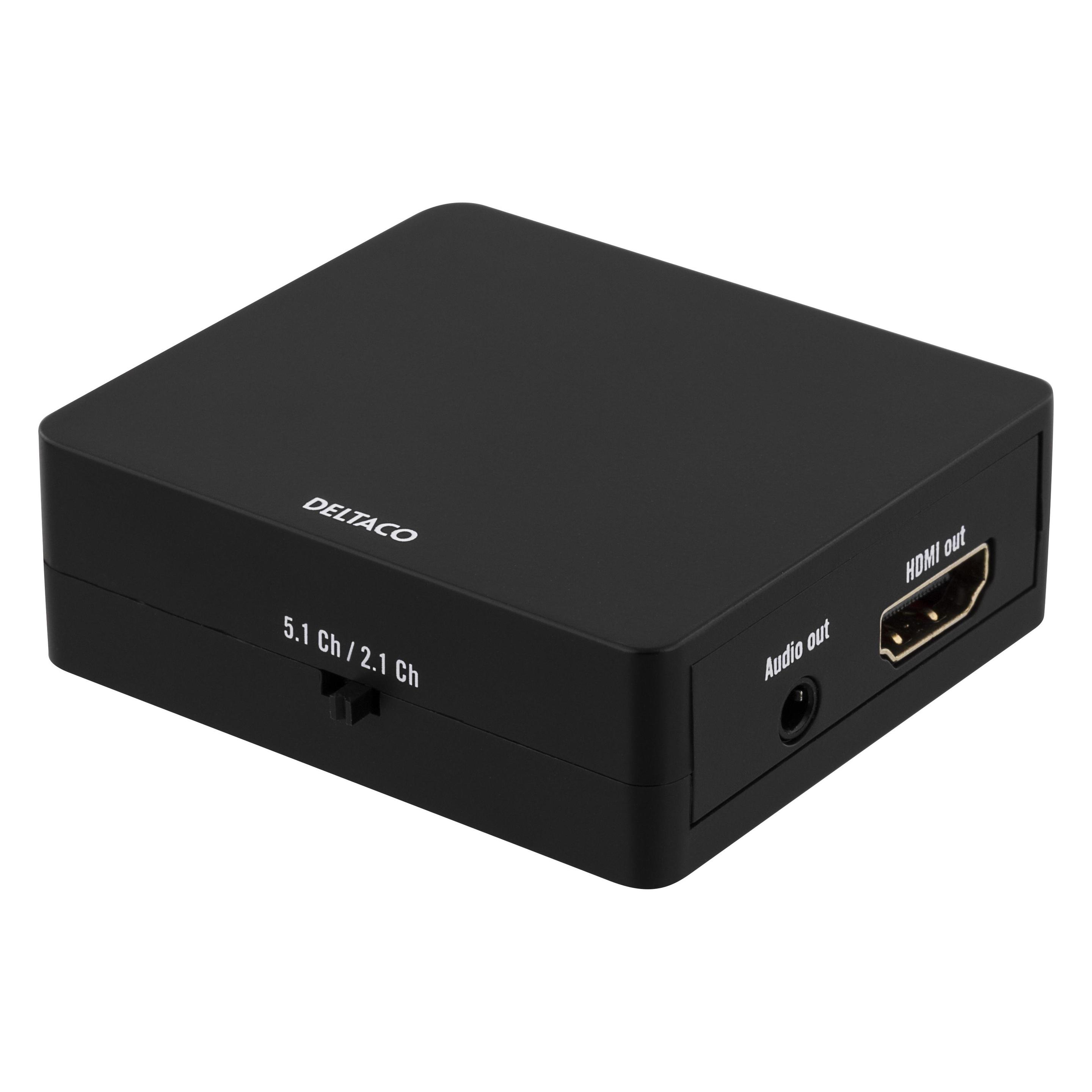 Deltaco hdmi to hdmi+stereo 3.5mm (HDMI-7038)