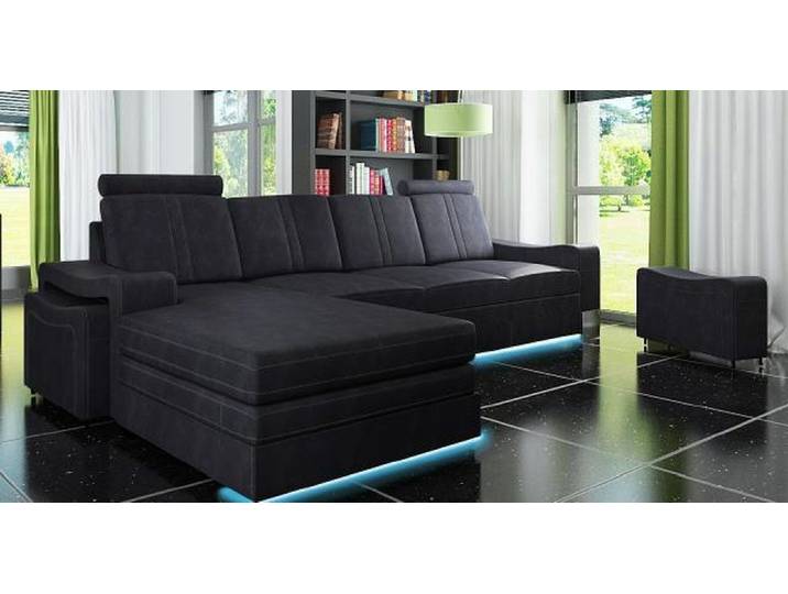 JVmoebel Ecksofa Stoffcouch mit USB-Anschluss in elegantem Design und hohem Komfort, Made in Europa