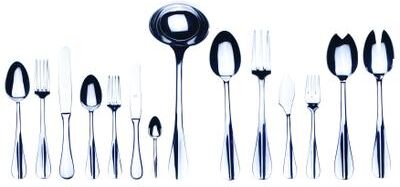 Mepra Roma Flatware Set (Configuration P) - 113 Pieces - Stainless Steel