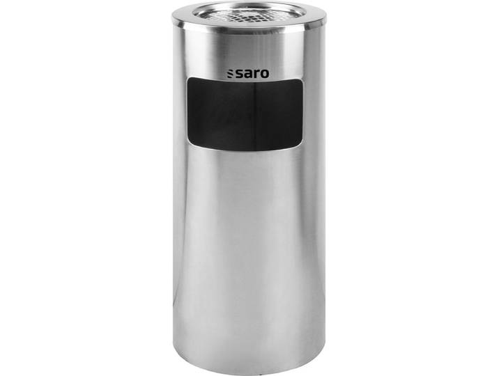 SARO Afvalbak met Asbak RVS 20 Liter Binnenemmer & Aslade Model AF 202