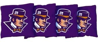 Skip's Garage University Of Evansville Purple Aces Purple Cornhole Bags