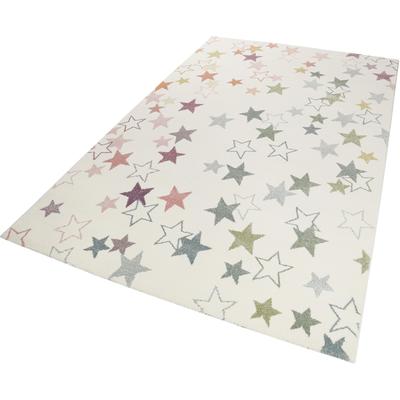 Kinderteppich ESPRIT "Esterya ESP-4636" Gr. 4, bunt (naturfarben, bunt), B:160cm H:13mm L:225cm, Kunstfaser, Teppiche, Kinderteppich, Sterne Design, Kurzflor