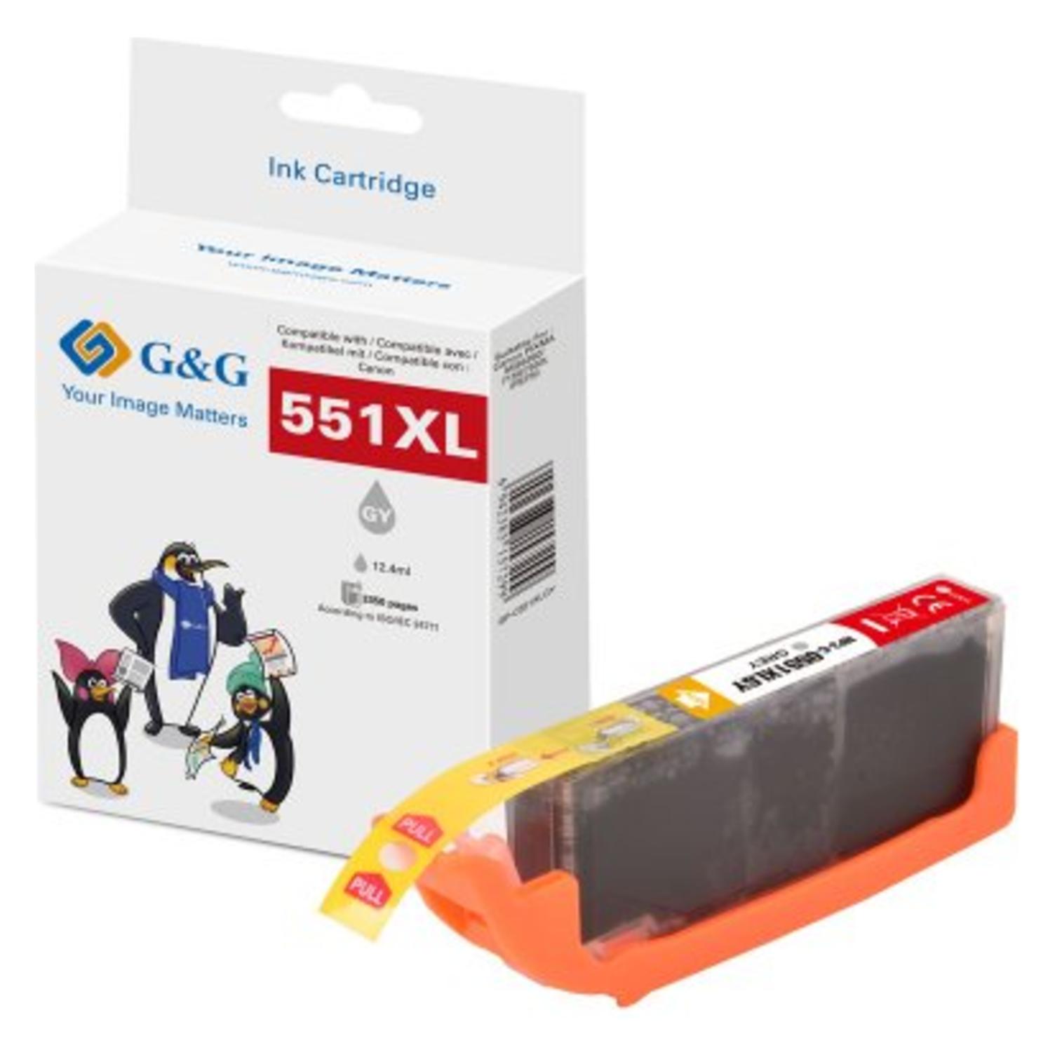 G&G XL-Druckerpatrone kompatibel mit Canon CLI-551Y XL/ (Y) (14569)