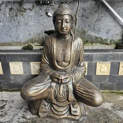 Large Antique Gold Thai Buddha - 0.96m