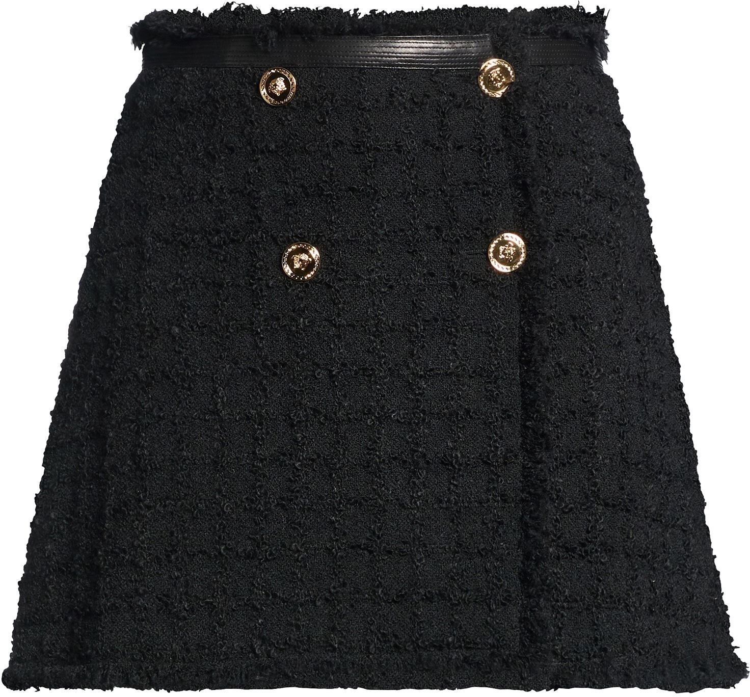 Versace Minifalda Mujer Negro 40 Mujer