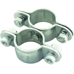 Rohrschelle, A2, doppelt, feststehend, für Rohr 25mm