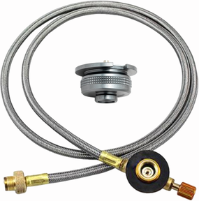 Inspire Daily Merch Outdoor Camping Stove Butane Gas Adapter & Converter Hose Effortless Outdoor Cooking Accessory a