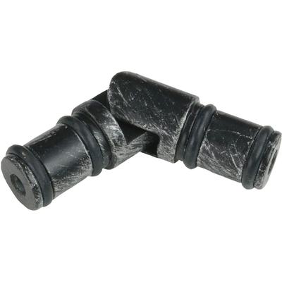 Gardinenbefestigungen Ersatzteile LIEDECO "Gelenkverbinder, Eckverbinder "Esperanca" für 16 mm Stangen" Gr. 1, silber (silberfarben, schwarz), L:3,5cm Ø:1,6cm, Metall, Gardinenbefestigungen, Verbinder, Eckverbindung