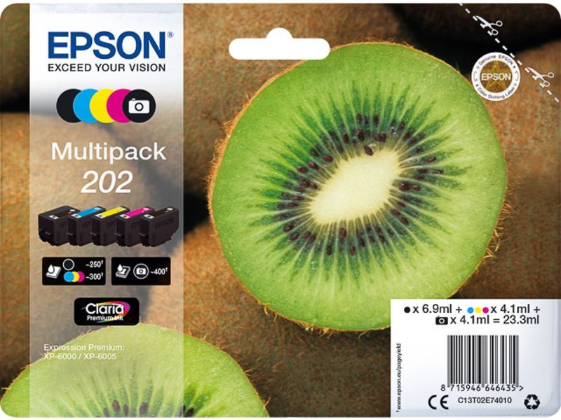 Epson 202 (C13T02E74010) - 5-farbig - Druckerpatrone - Multipack