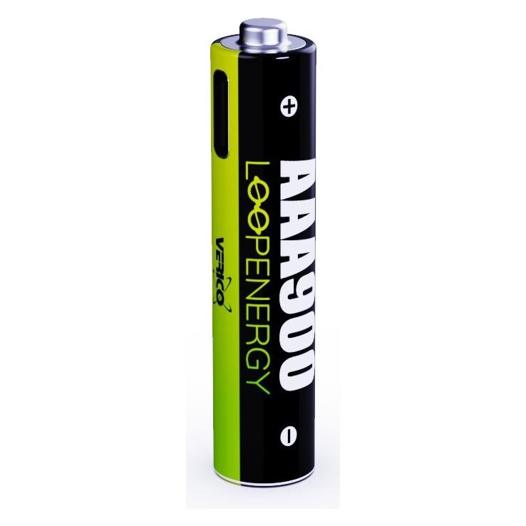 Verico Li-Ion USB-C Micro AAA-Akku 1.5V 900mWh 600mAh ladbar per USB (4 Stk., AAA, 600 mAh) (1UDBT-A2WEBC-NN)