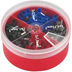 Dönges, Kabelverbindung, Zwillings-Aderendhülsen-Sortiment, DIN 46228, 0,75-2,5 mm2