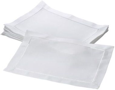 Saro Lifestyle Hemstitched Border Table Mats (Set of 12)