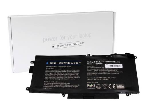 Ipc-computer Notebook-Akku Akku K5XWW-H REPLACE 7.60V 7270 mAh