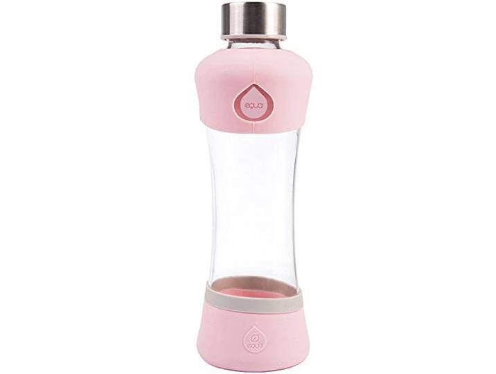 EQUA Glasflasche Acitive Berry 0,55l Trinkflasche aus Borosilikatglas 550 ml Sportflasche Wasserflasche