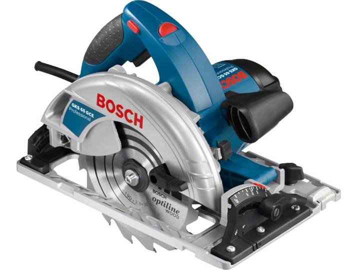 Scie plongeante GKS 65 GCE - BOSCH - avec rail 1400mm - L-BOX - 0615990M93