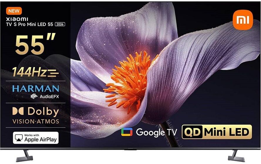 Smart TV TV S Pro QD-Mini LED (2026) 55" 4K Ultra HD Google TV - XIAOMI