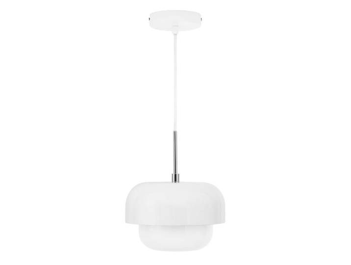 Suspension en verre et métal blanc