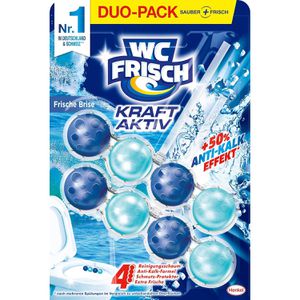 WC-Frisch WC-Duftspüler Kraft Aktiv Frische Brise, Einhänger mit Stein, 2 Stück