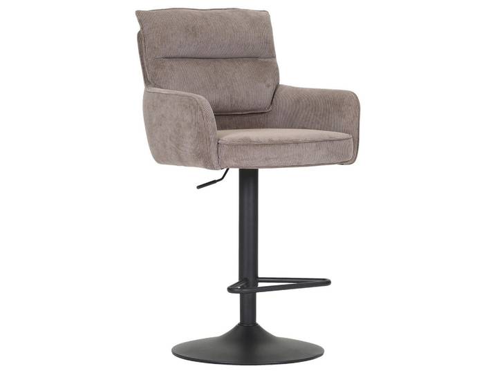 Novel Barhocker Ashlee, Braun, Drehteller, 54x98-120x58 cm, Sitzfläche 360° drehbar, Stoffauswahl, Esszimmer, Barmöbel, Barhocker