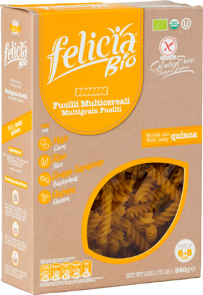 Felicia Bio Pasta Fusilli Multiceriali 340 gr