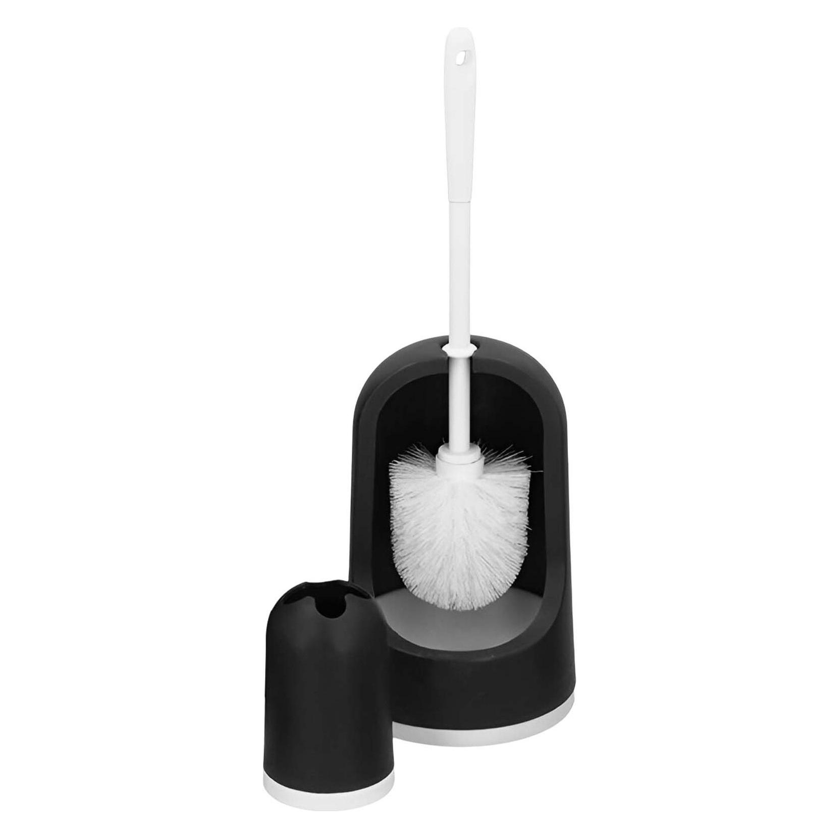Alpina Garden 6-teiliges Badezimmerset (schwarz und weiss) (1 Stk.) (8711252179872_BLACK)