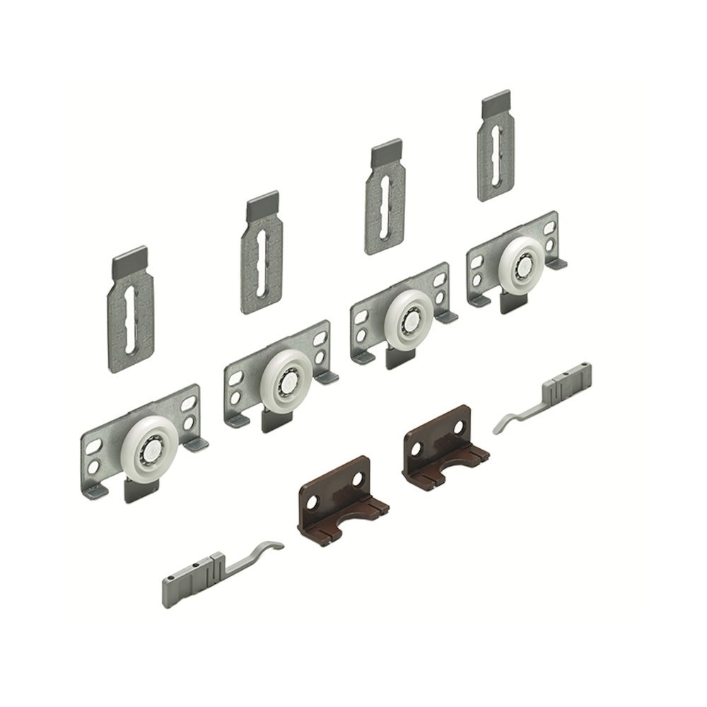 Hettich Möbel-Schiebetürbeschläge-Set, SlideLine 56, 2-T.,für einliegende Türen, 40kg 45234