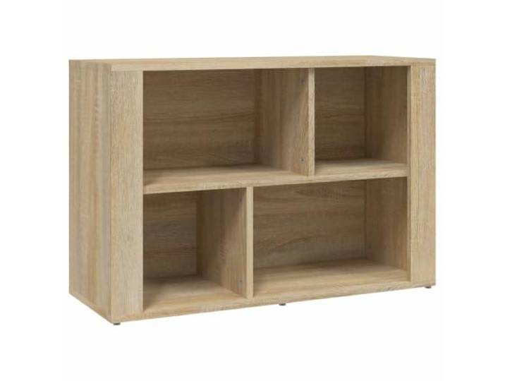 Kaorsrow Sideboard Sonoma-Eiche 80x30x54 cm Kommode Beistellschrank Kompakter Beistellschrank für Wohnzimmer und Schlafzimmer mit mehreren Fächern und robuster Ablage im Sonoma-Eiche Look.