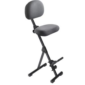 meychair Stehhilfe Futura Light, AF-SR-ST-AH, mit Rückenlehne, Stoffbezug, anthrazit, 54-90 cm