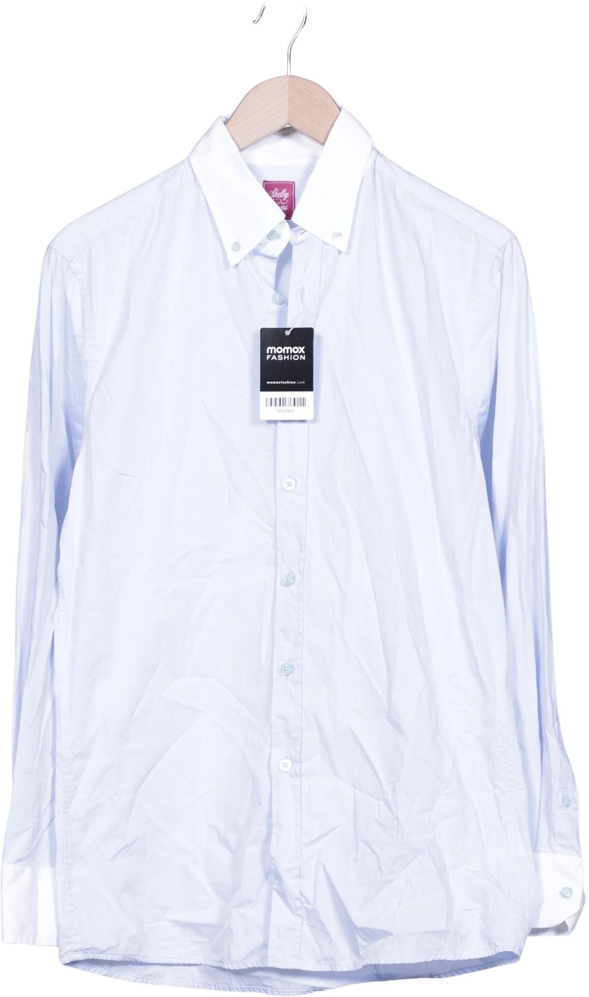 Shelby Sons Herren Hemd, Hellblau, Gr. M, Baumwolle - Second Hand