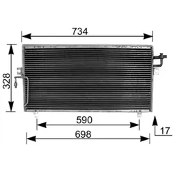 Kondensator Klimaanlage MAHLE AC 187 000S