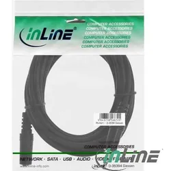 INLINE Klinke Verlängerung, 3,5mm Klinke Stecker/Buchse, 3m Stereo