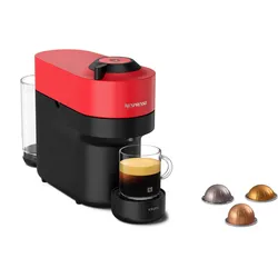 Kaffeekapselmaschine Nespresso VERTUO POP von Krups XN9205 Spicy Rot