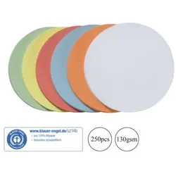 Franken Moderationskarten Kreise Ø 9,5 cm, 250 Stück