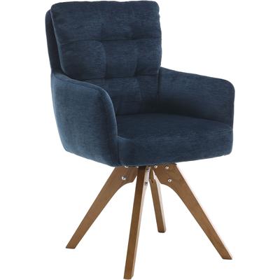 Esszimmerstuhl HOME AFFAIRE "Sant Tropez", blau (blau, natur, blau), B:60cm H:92cm T:67cm, Stühle, Esszimmerstuhl