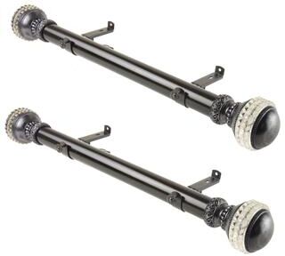 "InStyleDesign Mystic 1.5"" Side Curtain Rod - Set of 2"