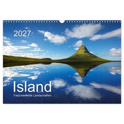 ISLAND 2027 - Faszinierende Landschaften (Wandkalender 2027 DIN A3 quer), CALVENDO Monatskalender